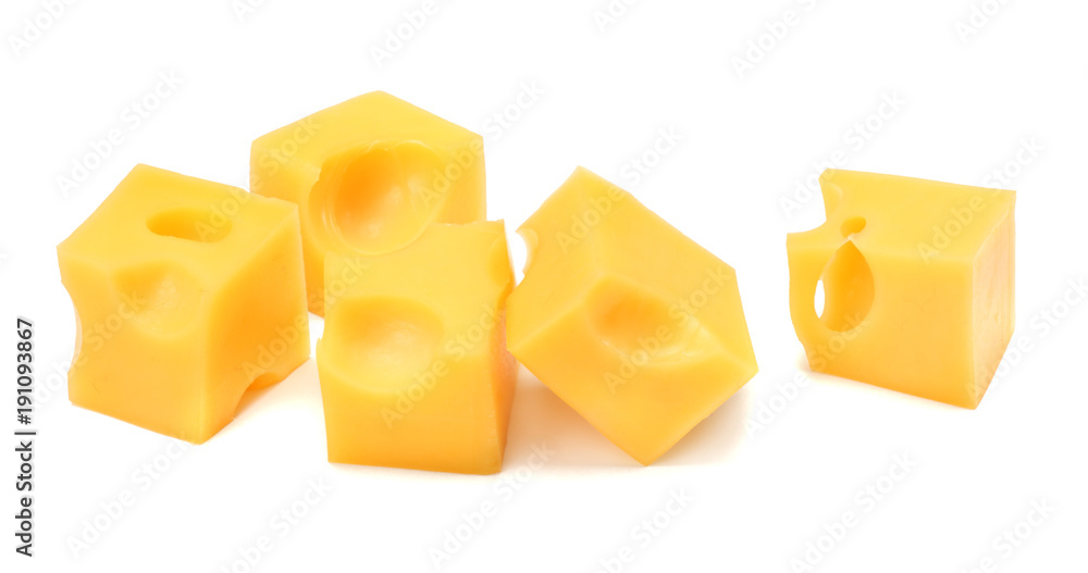piece of cheese isolated on white background piece of cheese isolated on white background