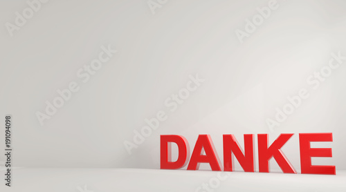 Danke, rot