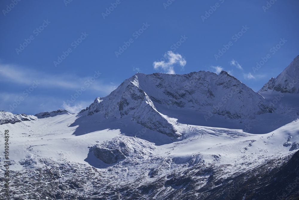 mountain peak in the austrian alps