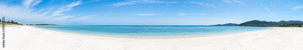 Strand und Meer Panorama als Banner Hintergrund
