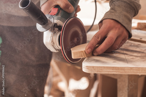 Bild auf Leinwand Sander for wood