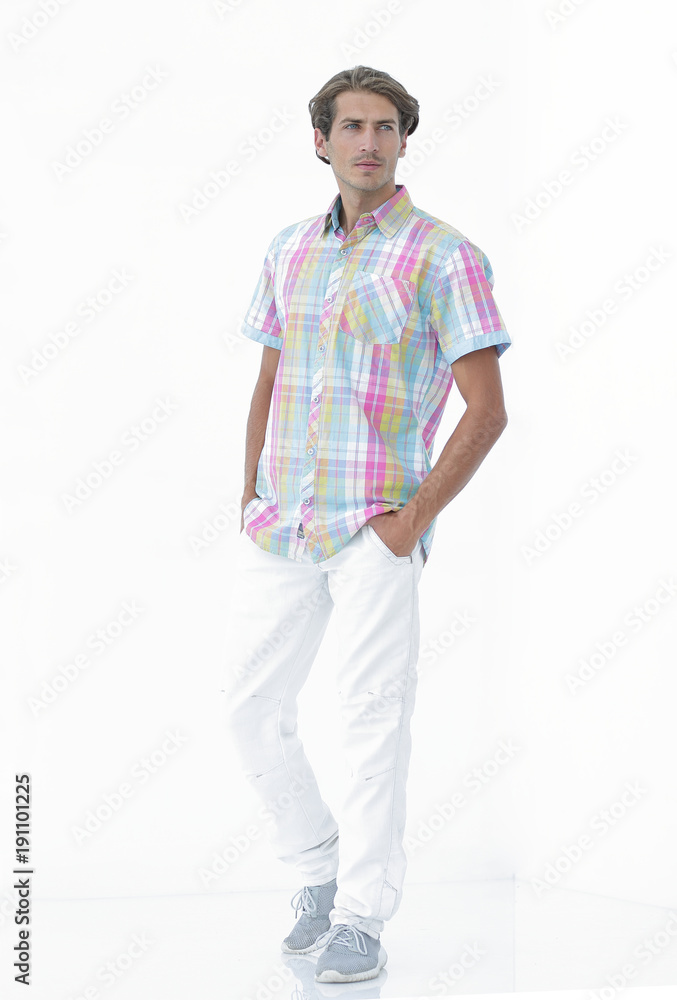in full growth.portrait of a successful young man in full growth.portrait of a successful young man