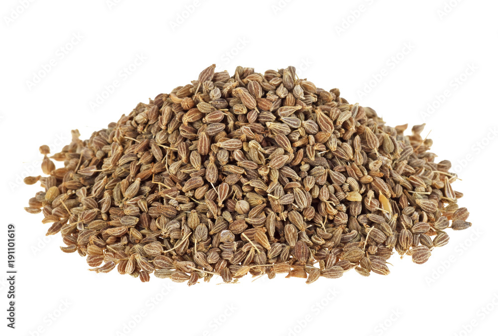 Anise seeds isolated on a white background Anise seeds isolated on a white background