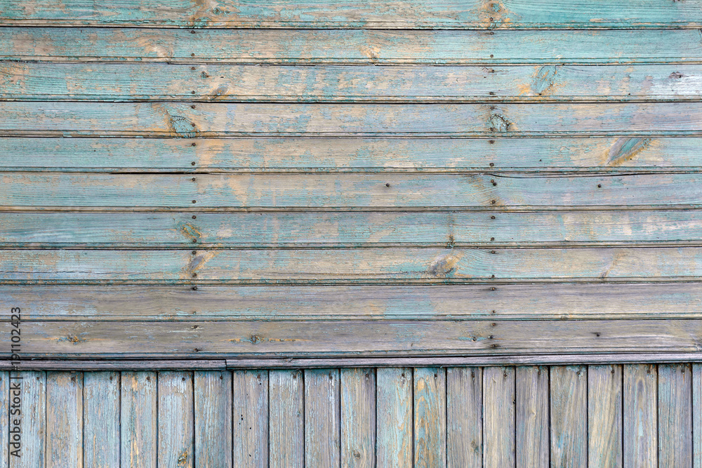 Obraz premium The old blue wood texture with natural patterns