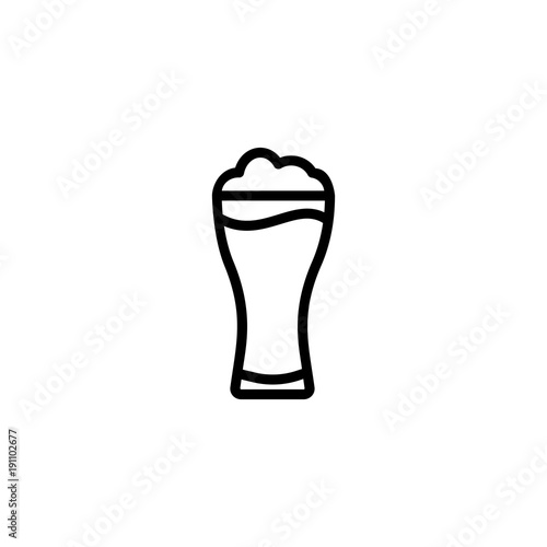 Pint of Beer Line Icon