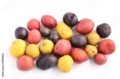 Valokuva Tricolor mini potatoes