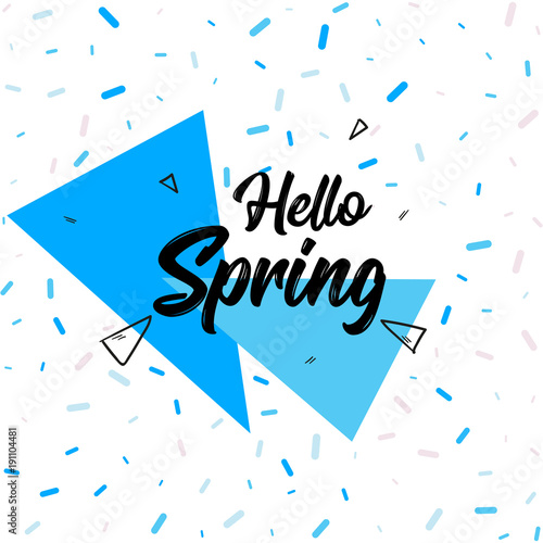 Hello Spring Concept banner  photo