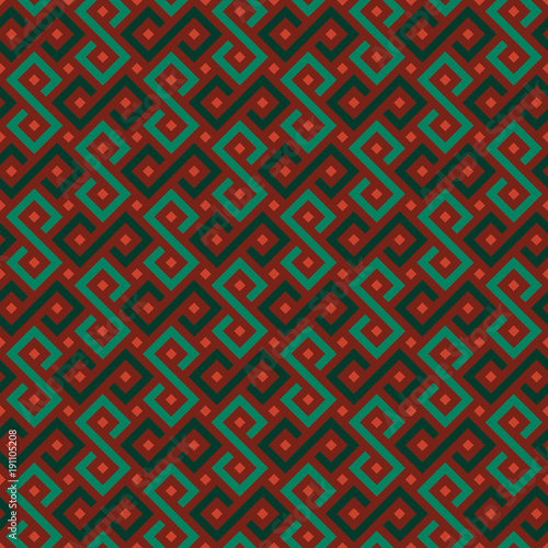 Colorful African geometric ornament.