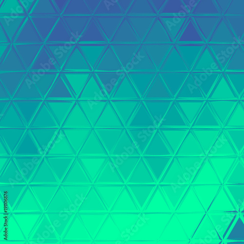 Green mint and teal triangle wavy gradient background