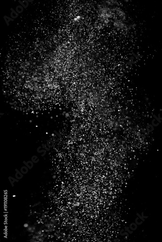 The texture of the snow on a black background © Антон Фрунзе
