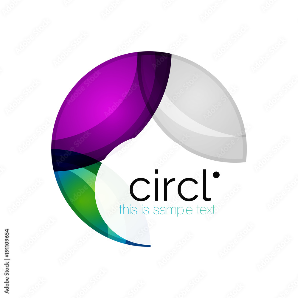 Clean professional colorful circle business icon Clean professional colorful circle business icon