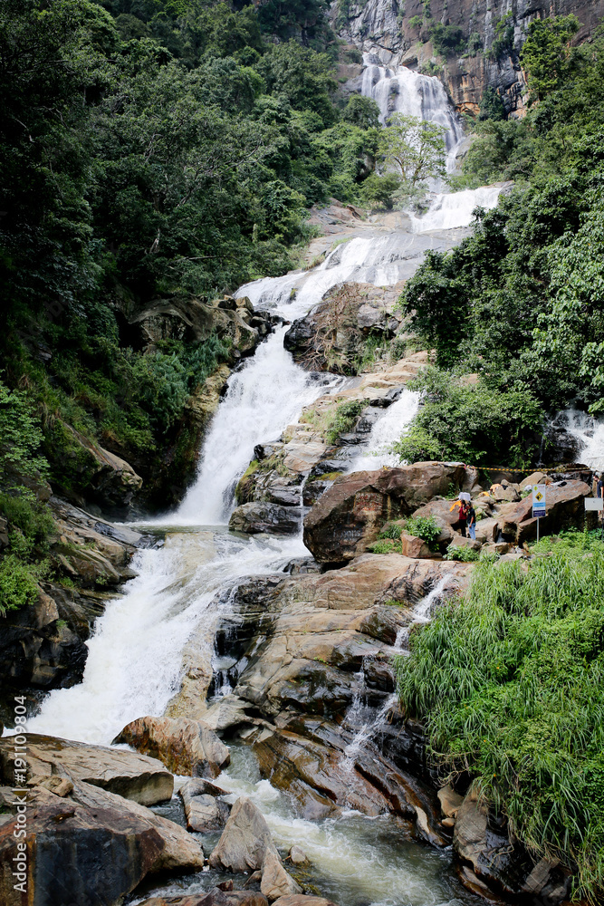 Waterfall in Sri lanka.