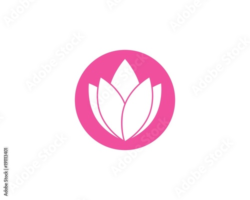  flowers design logo Template