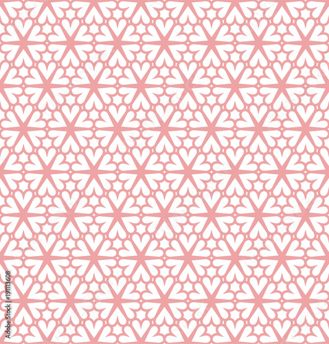 Vector Illustration with Hearts. Abstract Cute Seamless Pattern.