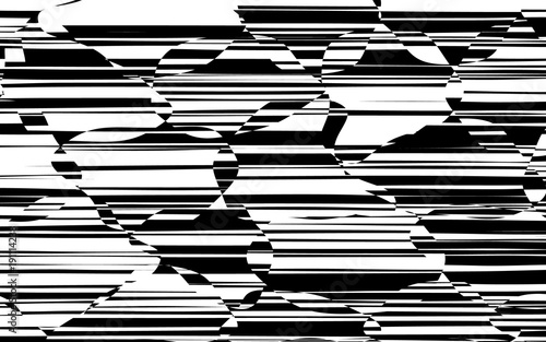 Random Chaotic Lines Abstract Geometric Pattern