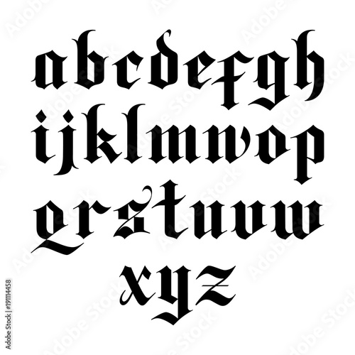 gothic vector font