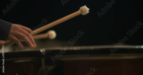 musician playing kettledrum