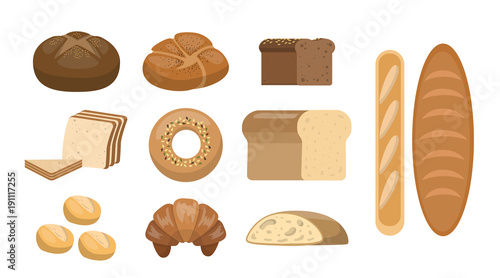 Different bread set.