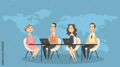 Business people discussing.