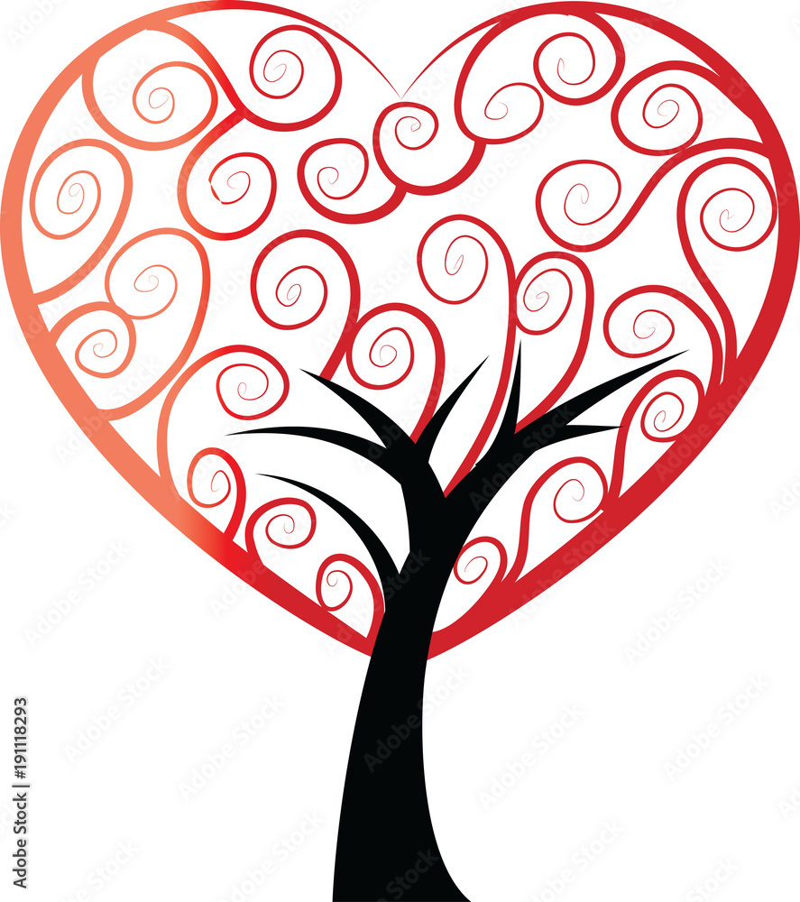 Fototapeta premium heart shape background design