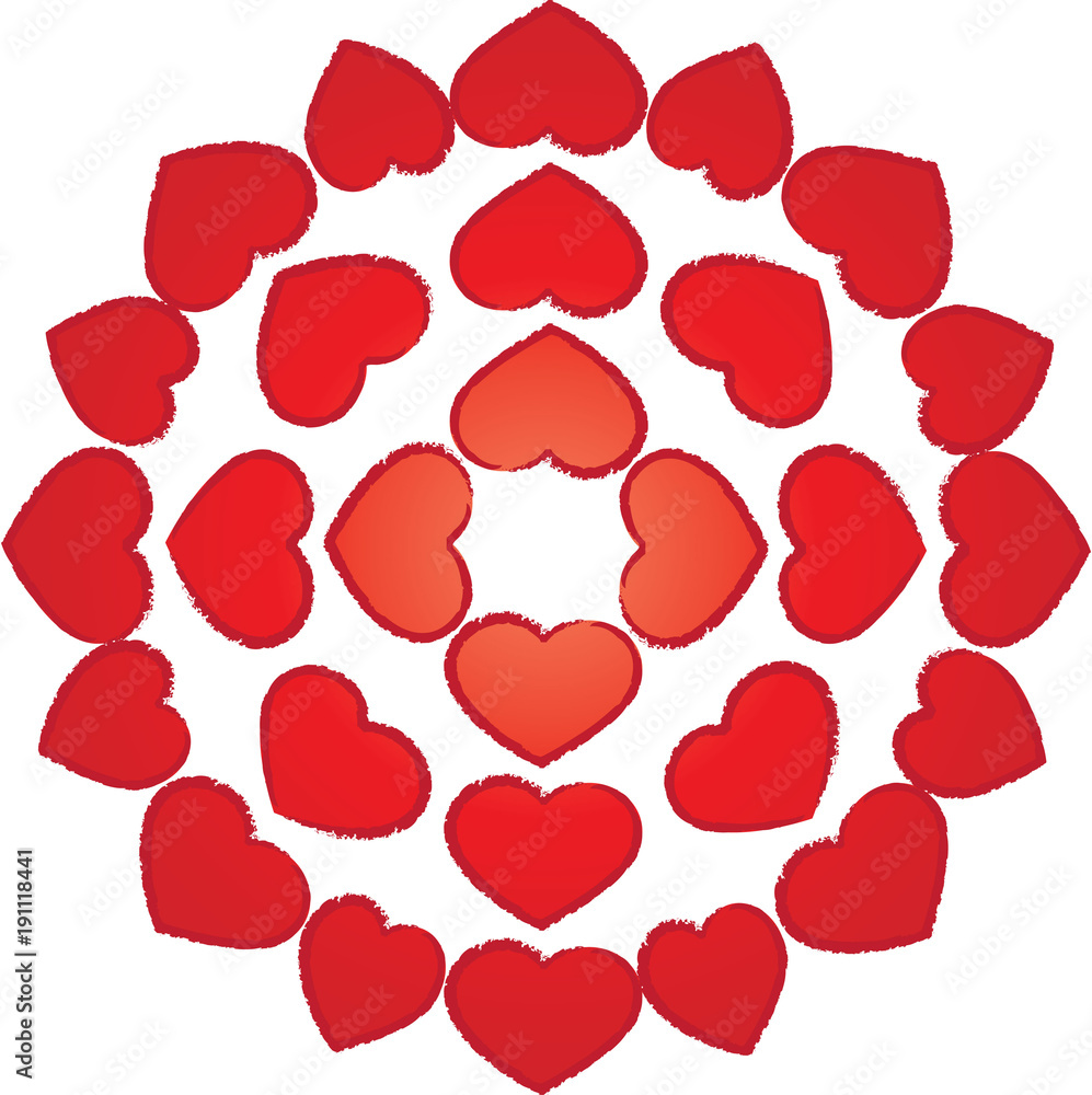 heart shape background design heart shape background design