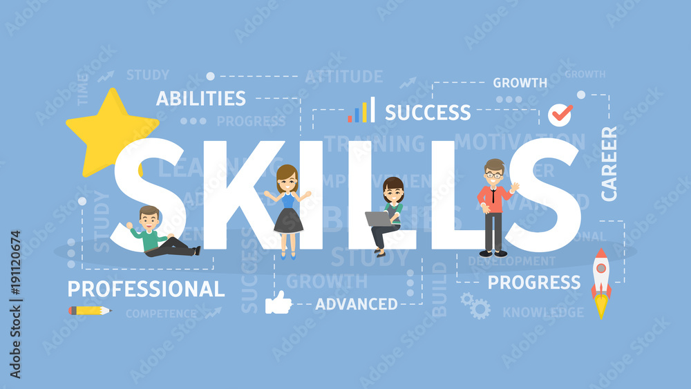 Skills Concept Illustration Stock Vector Adobe Stock