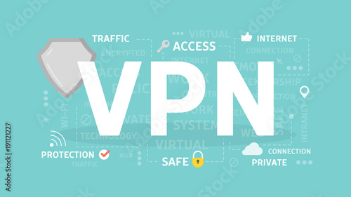 VPN concept illustration.