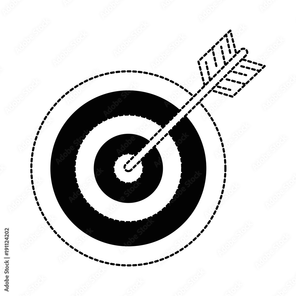 target with arrow icon vector illustration design