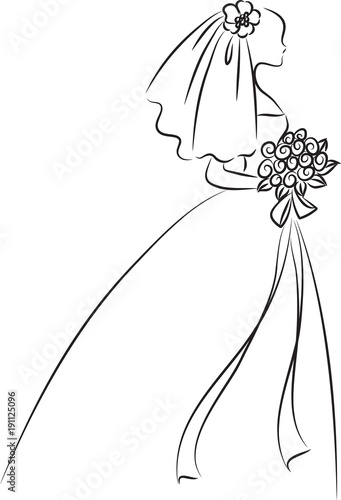 bride drawing