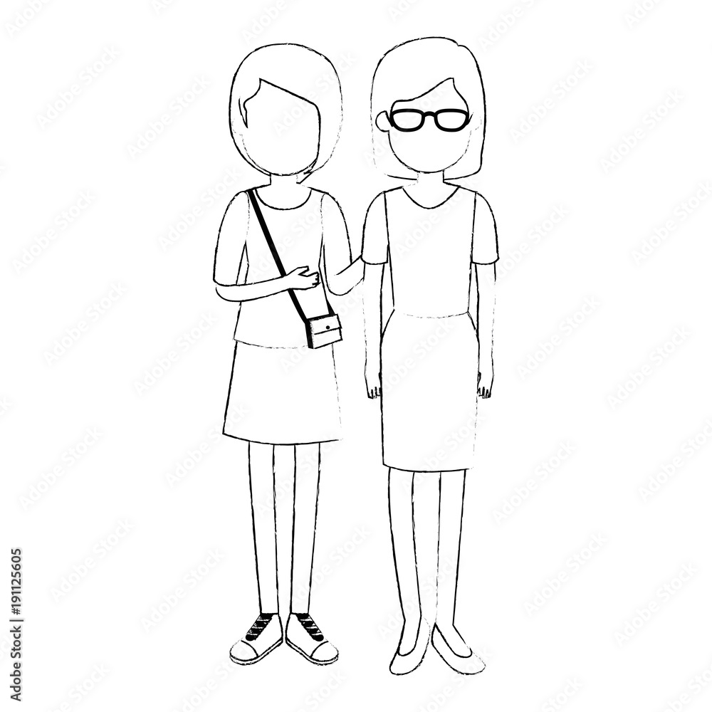 lovers couple avatars characters vector illustration design lovers couple avatars characters vector illustration design