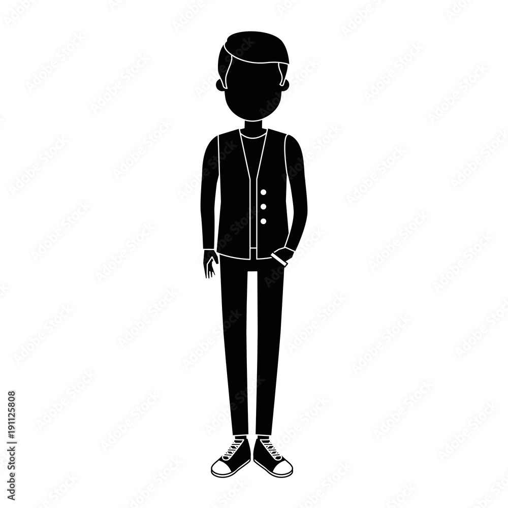 young man avatar character vector illustration design young man avatar character vector illustration design