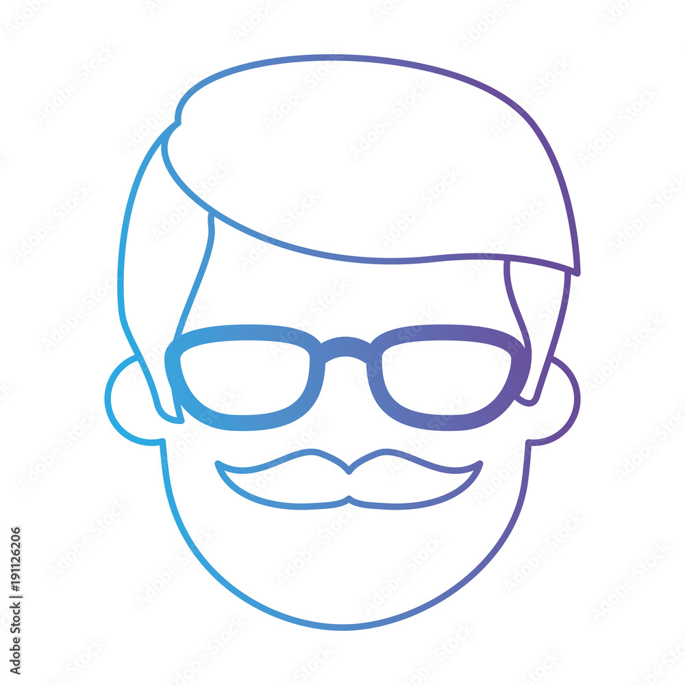 young man head with glasses avatar character vector illustration design young man head with glasses avatar character vector illustration design
