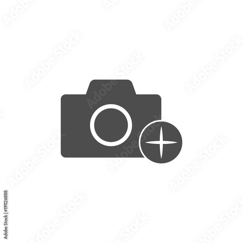 camera with an appendage icon. Elements of web icon. Premium quality graphic design icon. Signs and symbols collection icon for websites, web design, mobile app