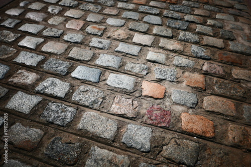 old street with cobblestones