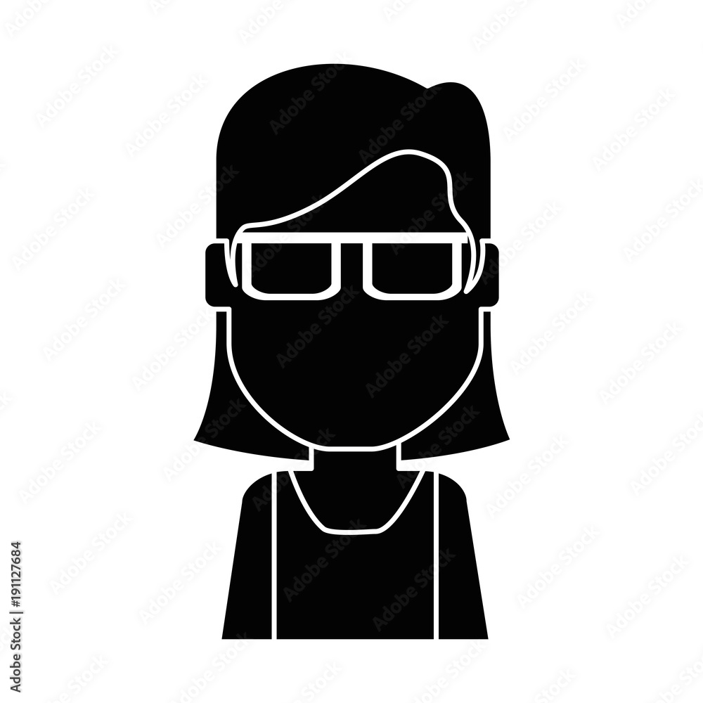 beautiful and young woman character vector illustration design beautiful and young woman character vector illustration design