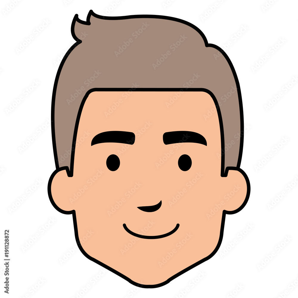 young man head avatar character vector illustration design young man head avatar character vector illustration design