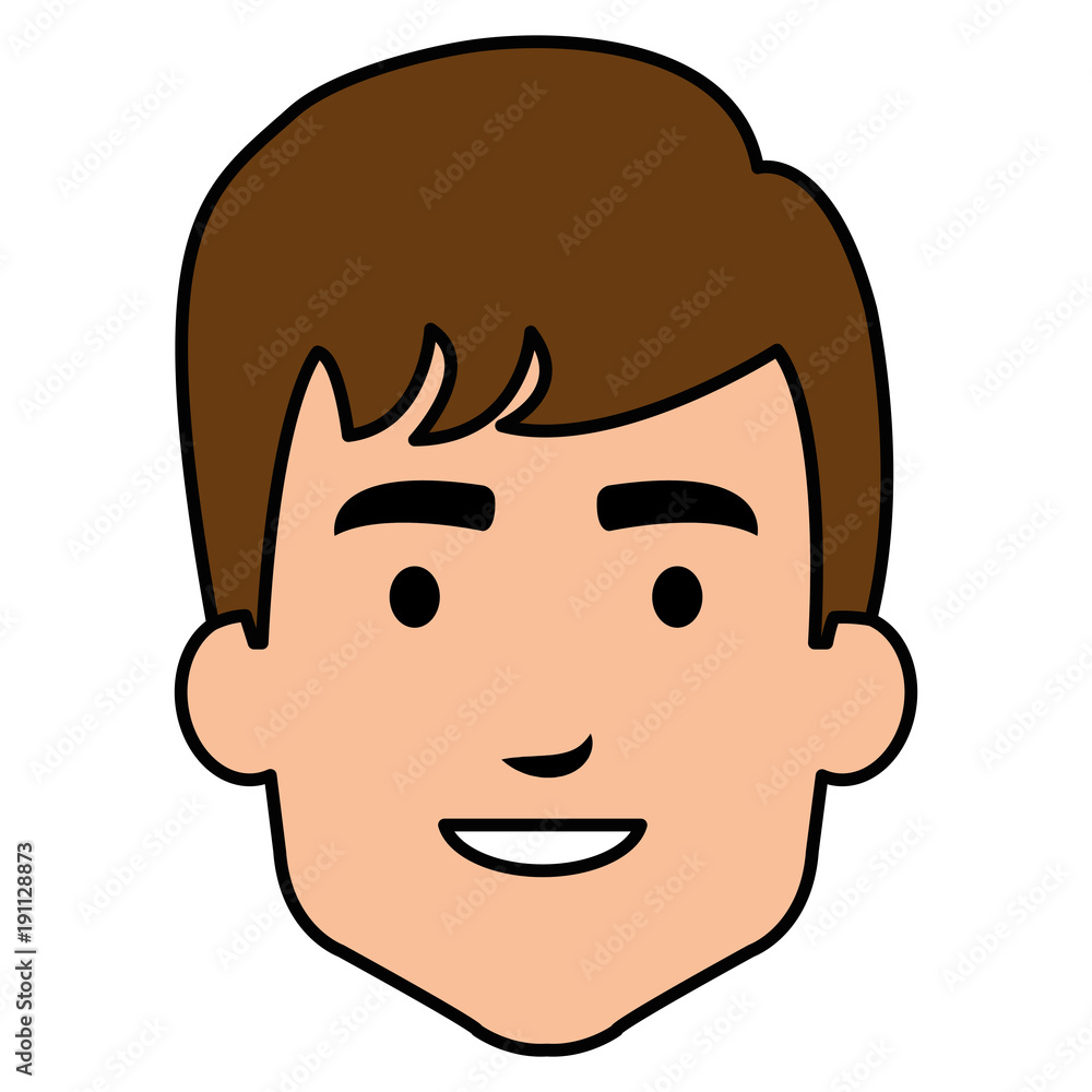 young man head avatar character vector illustration design young man head avatar character vector illustration design
