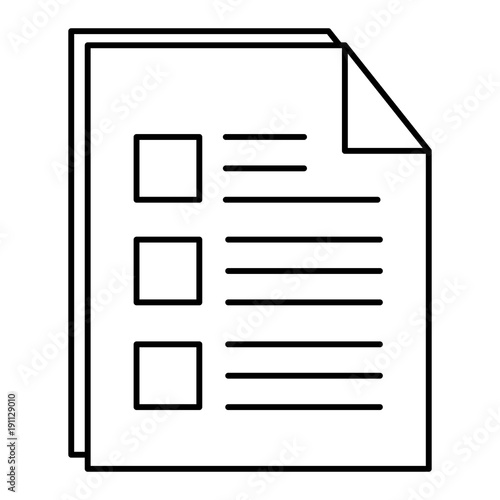 paper document isolated icon vector illustration design