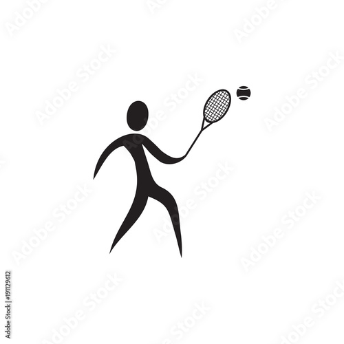 tennis player icon. Elements of sportsman icon. Premium quality graphic design icon. Signs and symbols collection icon for websites, web design, mobile app