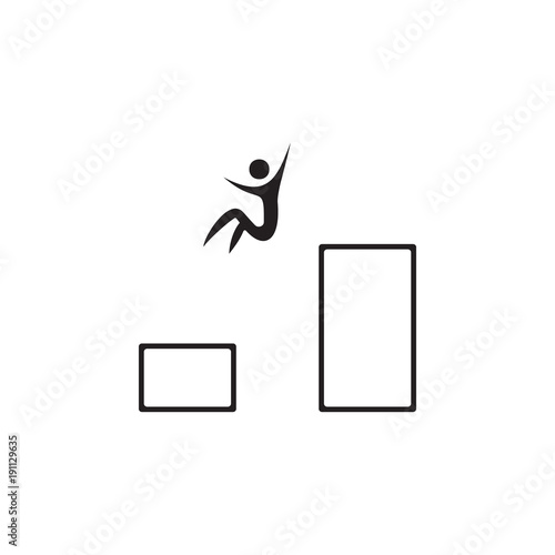 parkour icon. Elements of sportsman icon. Premium quality graphic design icon. Signs and symbols collection icon for websites, web design, mobile app