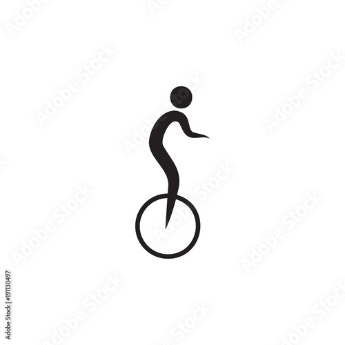 a man on a unicycle icon. Elements of sportsman icon. Premium quality graphic design icon. Signs and symbols collection icon for websites, web design, mobile app