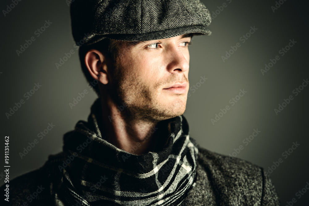 groomed guy in cap groomed guy in cap