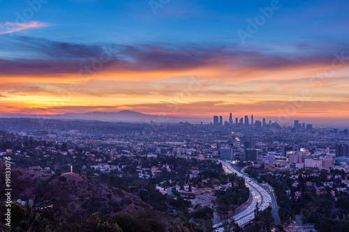 Sunrise from the Hollywood Bowl Overlook photo