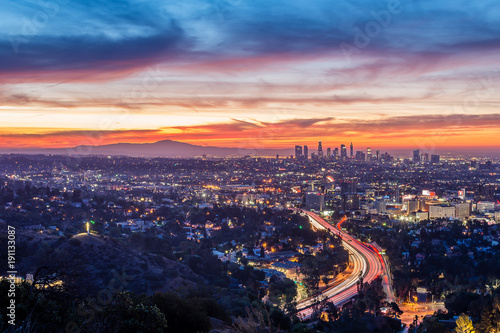 Sunrise from the Hollywood Bowl Overlook
