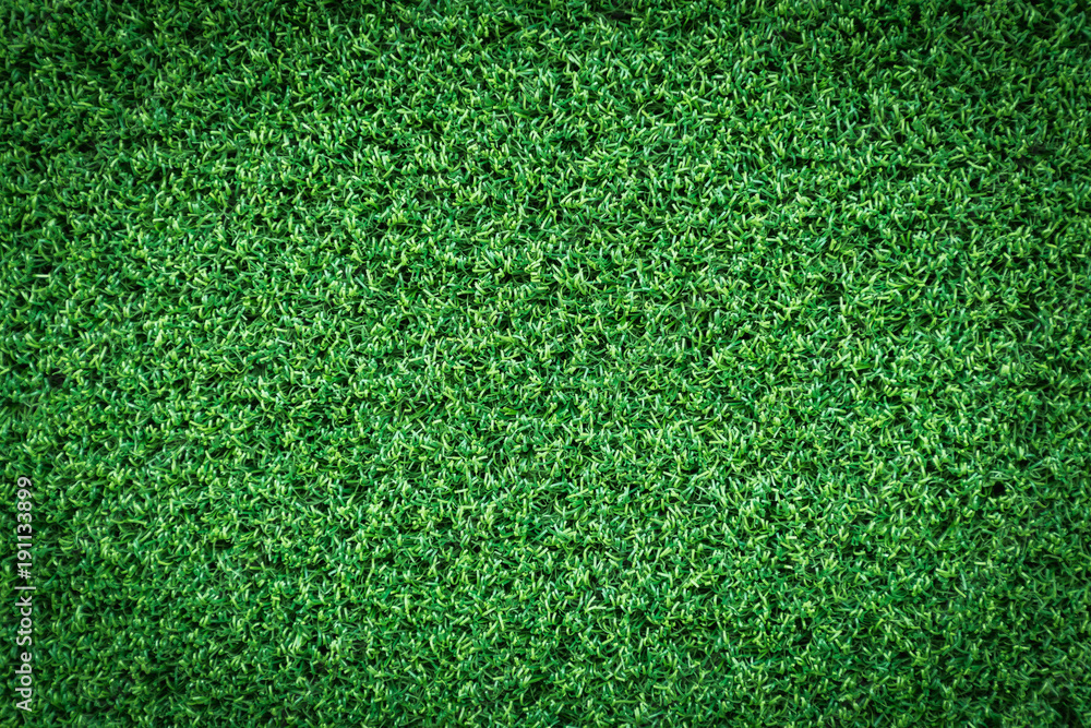 Fototapeta premium Grass texture or grass background. green grass for golf course, soccer field or sports background concept design. Artificial green grass.