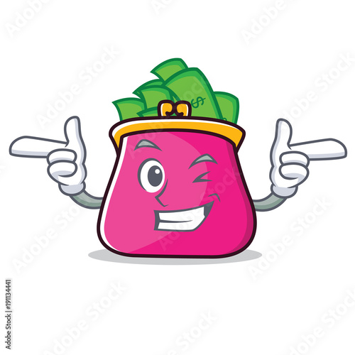 Wink purse character cartoon style