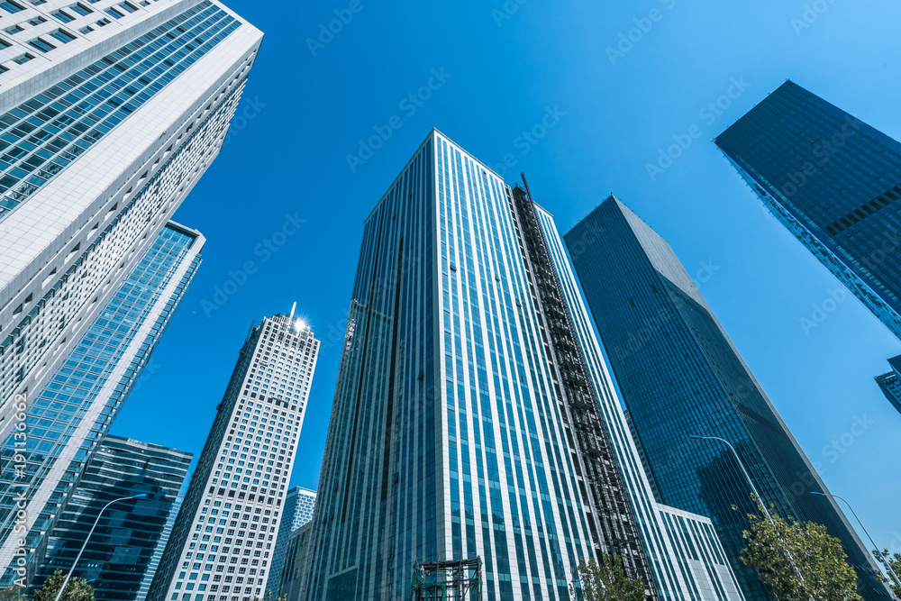 architectural complex against sky in downtown city, china architectural complex against sky in downtown city, china