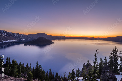 Sunrise over Crater Lake
