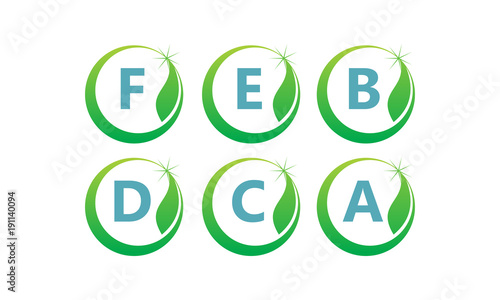 Swoosh Leaf Template Set