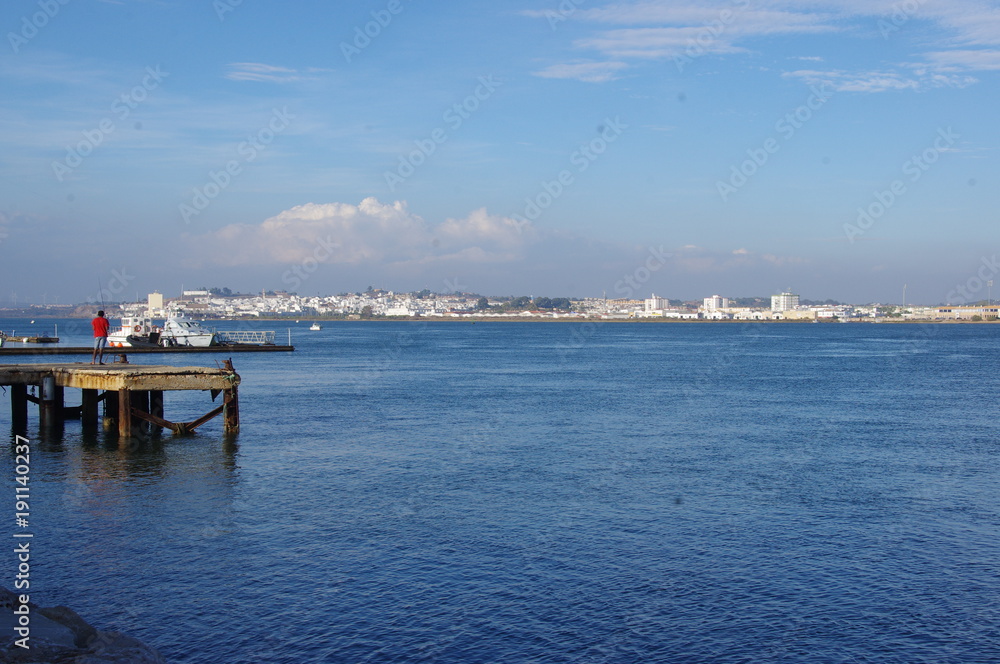 View of the Guadiana River in Vila Real de Santo António